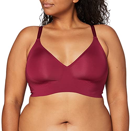 sloggi BODY ADAPT Soft Bra, Sujetador sin Aros, Mujer, Rojo (Dark Wine), M plus