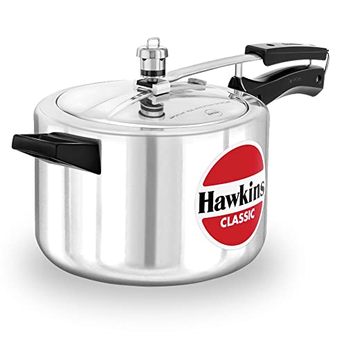 Hawkin Classic CL15 1.5 litros olla a presión de aluminio nuevo mejorado, pequeño, Plata 5-Litre plata