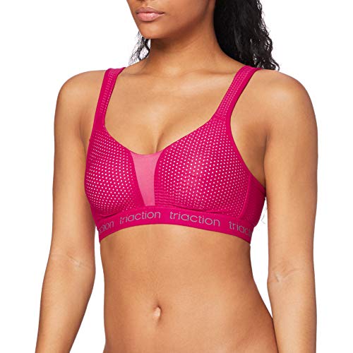 TriAction Triaction Energy Lite N Ex, Sujetador Deportivo Mujer, Rojo (Cerise), 95D