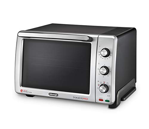 De'Longhi - Horno eléctrico Sfornatutto Midi EO 24752, 24 litros, 2000 W, plateado