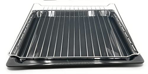 ELECTROTODO Conjunto de bandeja + parrilla compatible con horno Teka 370 x 460