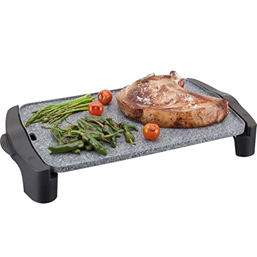 Jata GR558 Plancha de Asar, Antiadherente, Resistencia al rayado, 2500 W, Medidas 46 x 28 cm, Resistencia en forma M, Fabricada en España, Fácil limpieza, Bandeja recogesalsas