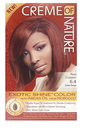 Crema of Nature Hair Color – Color del pelo Exotic Shine Color Red Copper 6.4