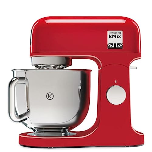 Kenwood KMX750AR amasadora planetaria Kitchen Machine kMix, Robot de cocina Mixer, 1000 W, 5 litros, acero, plástico, rojo