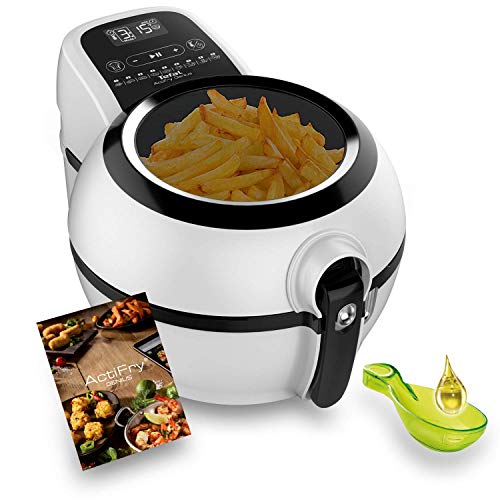 Tefal Actifry Genius Snaking FZ761015 - Freidora sin aceite, de aire 1.2 kg, con 9 programas automáticos y accesorio para snacks, panel táctil intuitivo e incluye recetario, apto lavavajillas, Negro