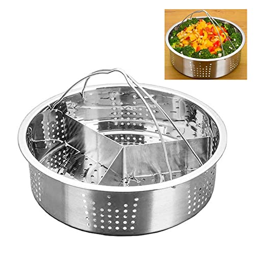 Joulli Vaporera de Uso Estante para Verduras, Accesorios para Olla a presión, Cesta de Malla de Vapor, Cesta de Vapor, Estante para Soporte de Vapor, Accesorios de Cocina a Vapor duraderos