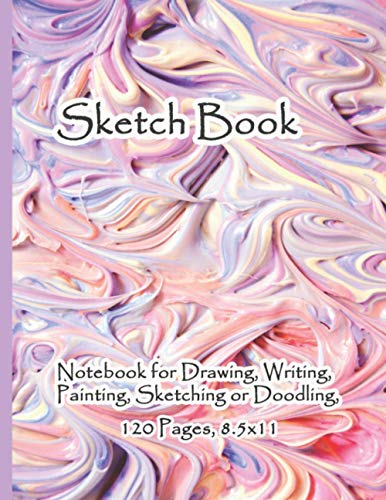 Sketch Book: Sketchbook Journal & Notebook: Notebook for Drawing, Writing, Painting, Sketching or Doodling, 120 Pages, 8.5x11 (Premium Abstract Cover Vol.4)
