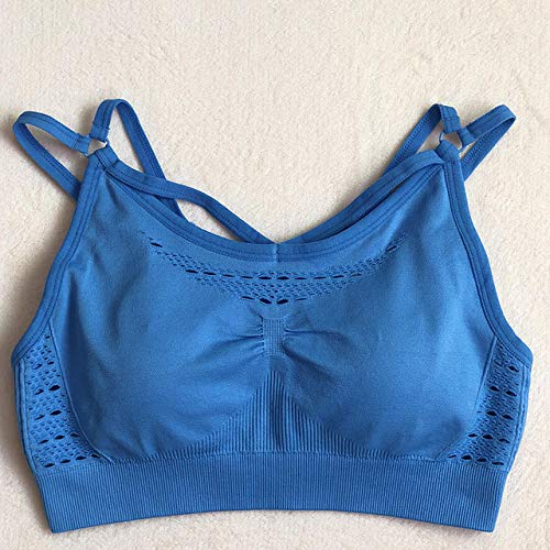 Sujetador Deportivo Mujer Mujeres Correa De Hombro Delgada Belleza Espalda Sujetadores Deportivos Ropa Interior para Correr Entrenamiento De Fitness Profesional Almohadillas Extraíbles Sujet