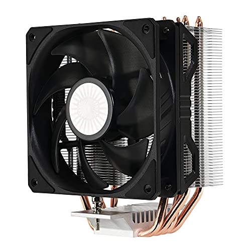 Cooler Master Hyper 212 EVO V2 Disipador de CPU: Mejor Rendimiento, Características Mejoradas: Heat Sink Asimétrico, 4 Heat Pipes Contacto Directo, Ventilador SickleFlow V2 120mm, Socket Universal