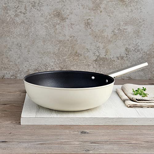 Smeg CKFW3001CRM Wok 30cm Crema Aluminio