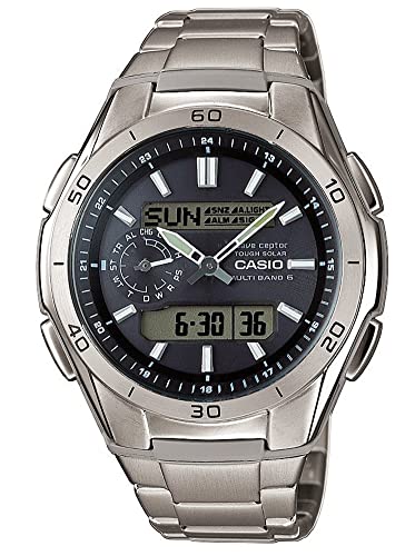 Casio WVA-M650TD-1AER – Reloj Hombre Analógico/Digital con Correa de Titanio
