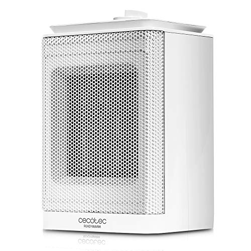 Cecotec Calefactor Baño Cerámico Ready Warm 6150 Ceramic Rotate Style. Oscilante, 1500 W, Termostato Regulable, 3 Modos, Protección sobrecalentamiento y antivuelco, 25m2