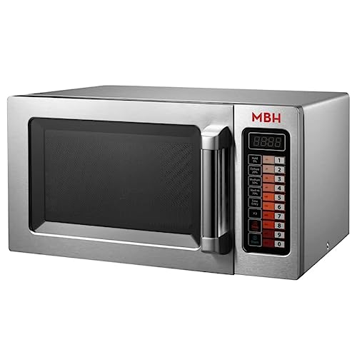 MBH - Microondas profesional 1000W Hostelería. Horno microondas industrial 25 litros para bar y restaurante.